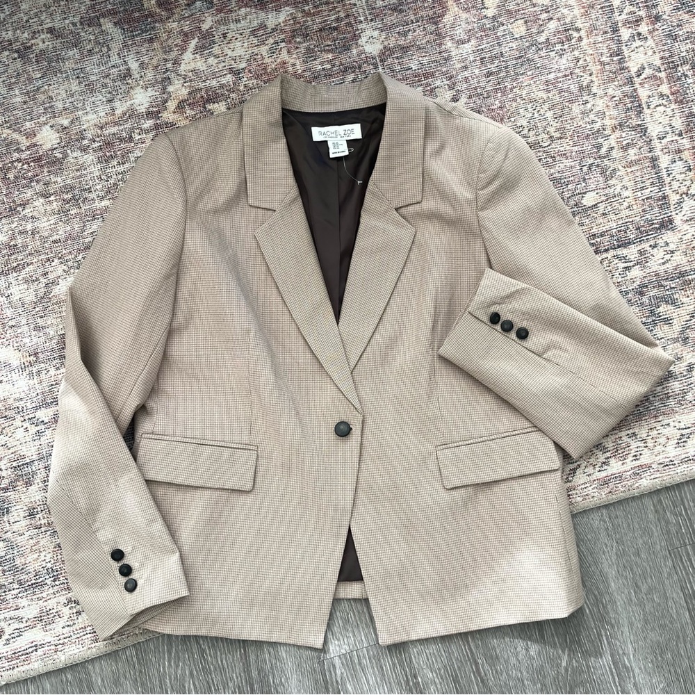 Rachel Zoe Houndstooth Blazer